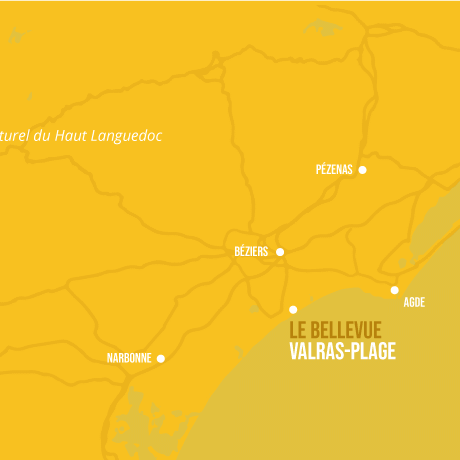 Camping-LeBellevue-Valras-plan-des-alentours